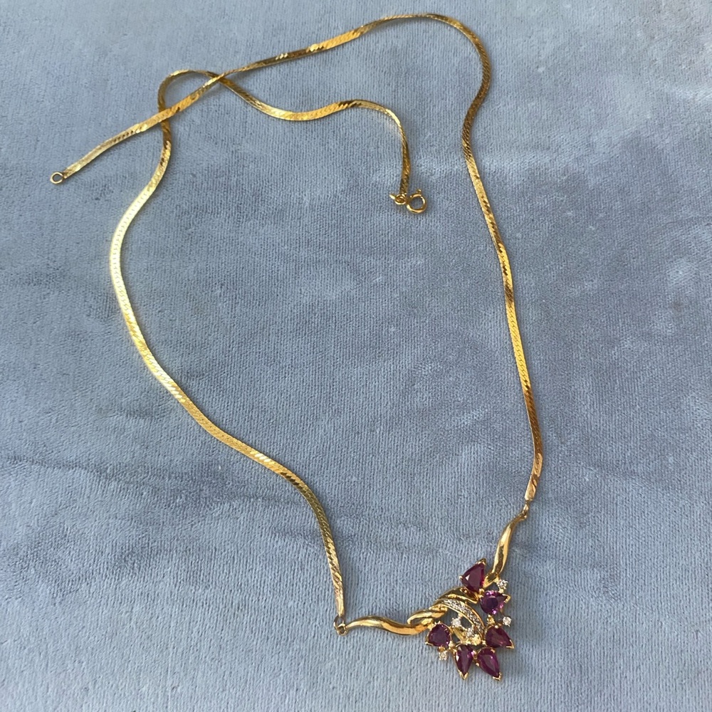 Ruby Diamond Necklace